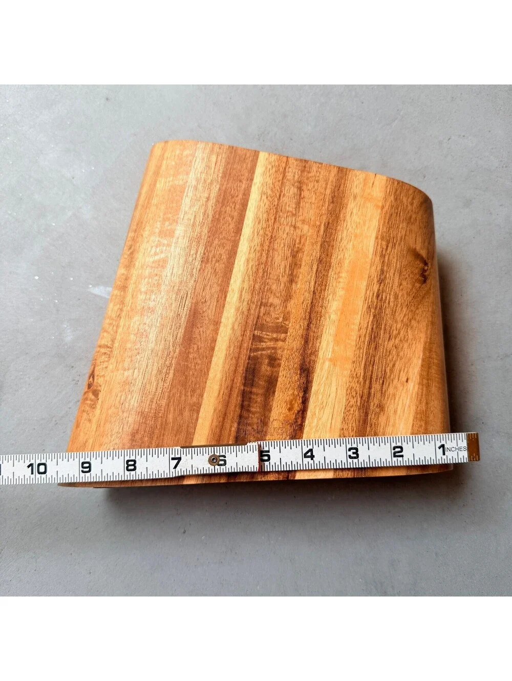 Wooden Knife Block Holder by Il Mulino New York Acacia Wood